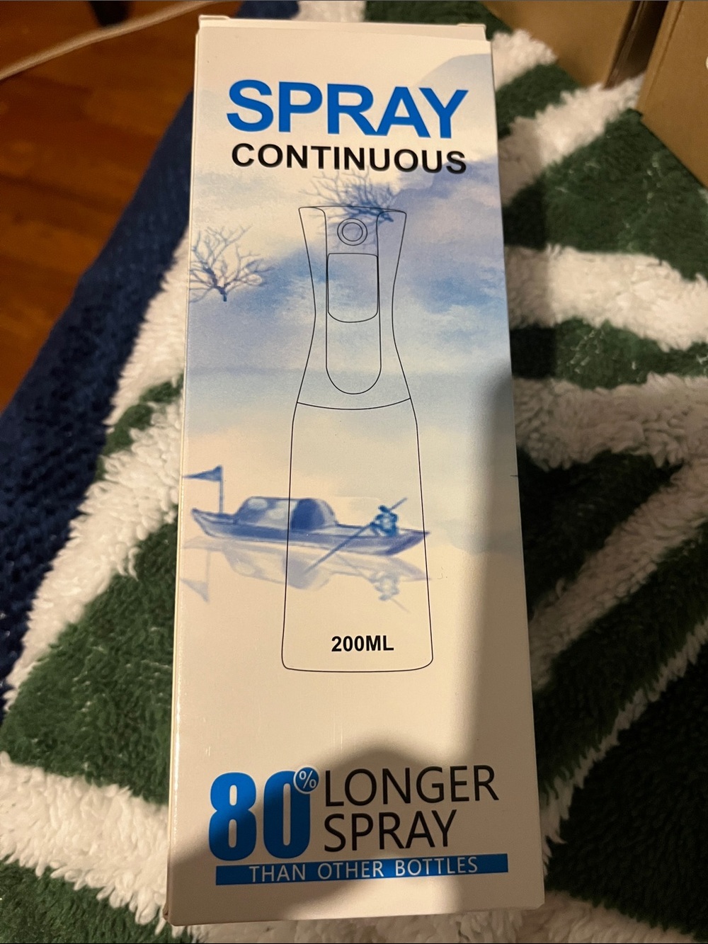 Continuous Spray Mister Bottle - White/Blue